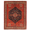 Shirazi Area Rug Handmade Red Medallion 5x8 ft