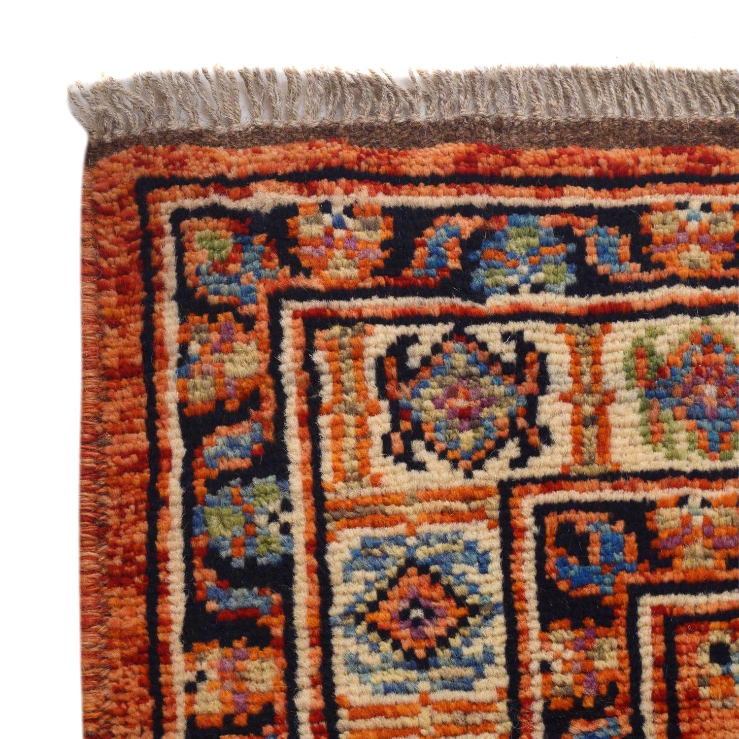 Shirazi Area Rug Handmade Red Medallion 5x8 ft