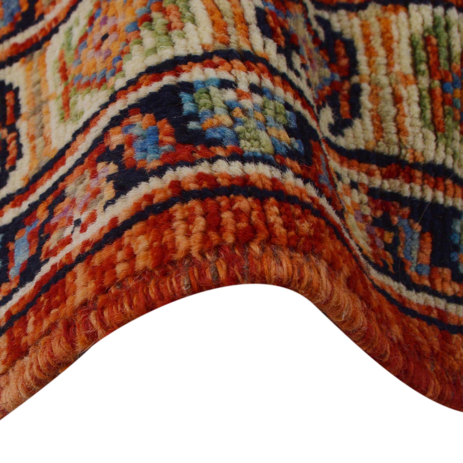 Shirazi Area Rug Handmade Red Medallion 5x8 ft