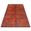 Oushak Area Rug Handmade Red Floral 7x10 ft