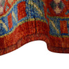 Oushak Area Rug Handmade Red Floral 7x10 ft