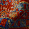 Oushak Area Rug Handmade Red Floral 7x10 ft