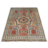 Mamluk Area Rug Handmade Blue Medallion 5x8 ft