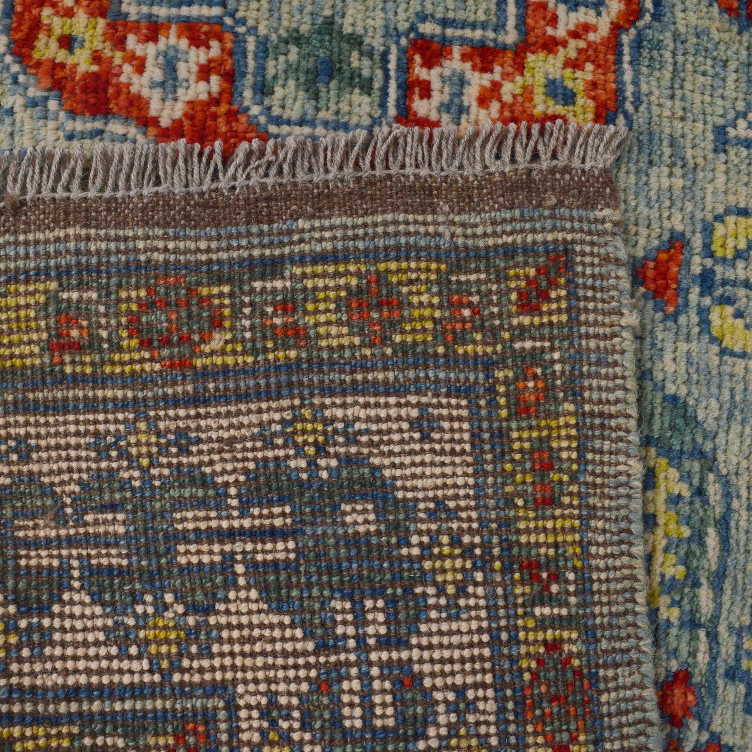 Mamluk Area Rug Handmade Blue Medallion 5x8 ft