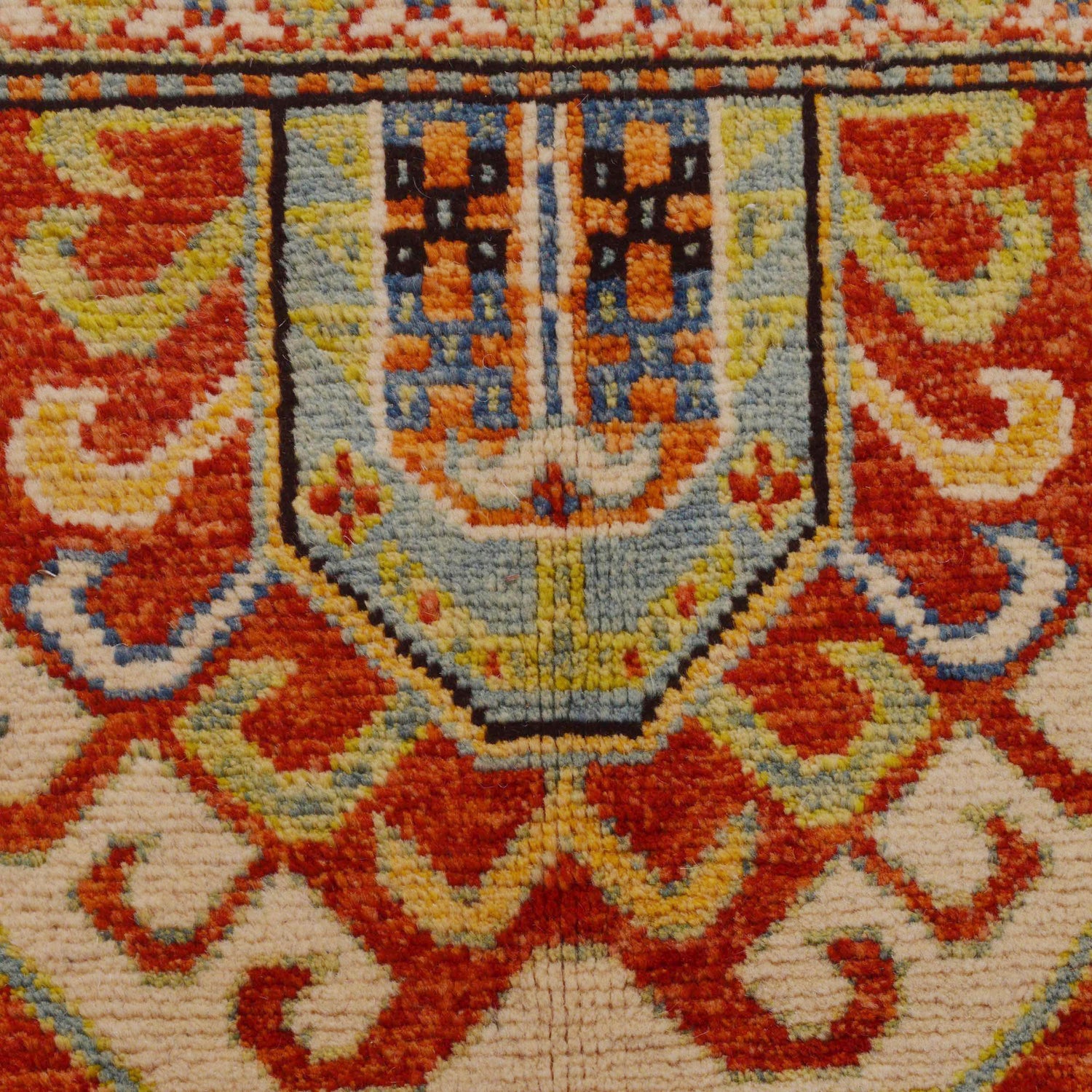 Shirazi Area Rug Handmade Red Medallion 4x7 ft