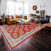 Bokhara Rug Handmade Red Medallion 5x8 ft