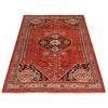 Shirazi Area Rug Handmade Red Medallion 5x8 ft