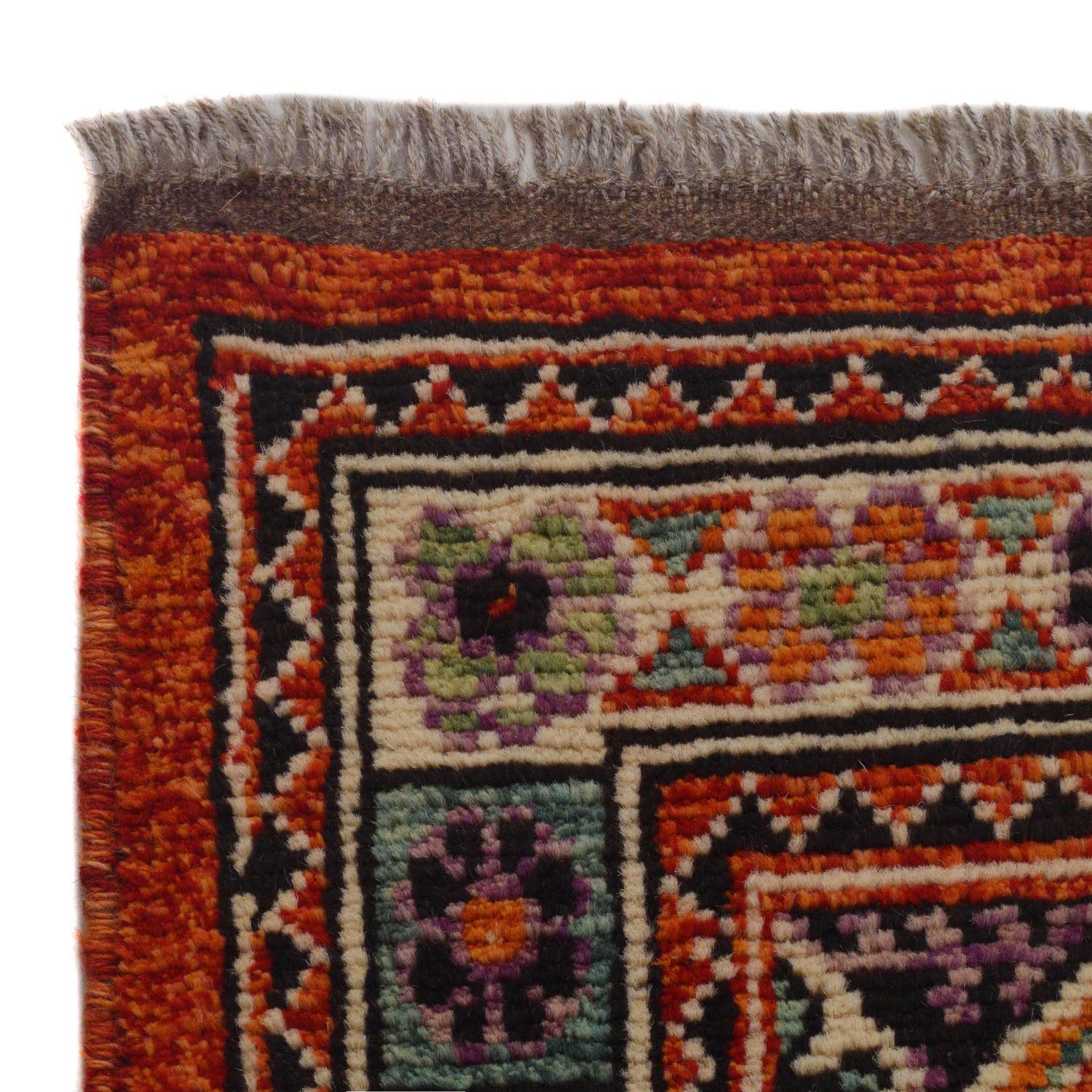 Shirazi Area Rug Handmade Red Medallion 5x8 ft