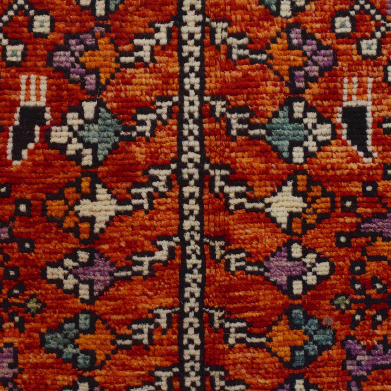 Shirazi Area Rug Handmade Red Medallion 5x8 ft