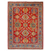 Oushak Area Rug Handmade Red Floral 4x7 ft