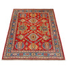 Oushak Area Rug Handmade Red Floral 4x7 ft
