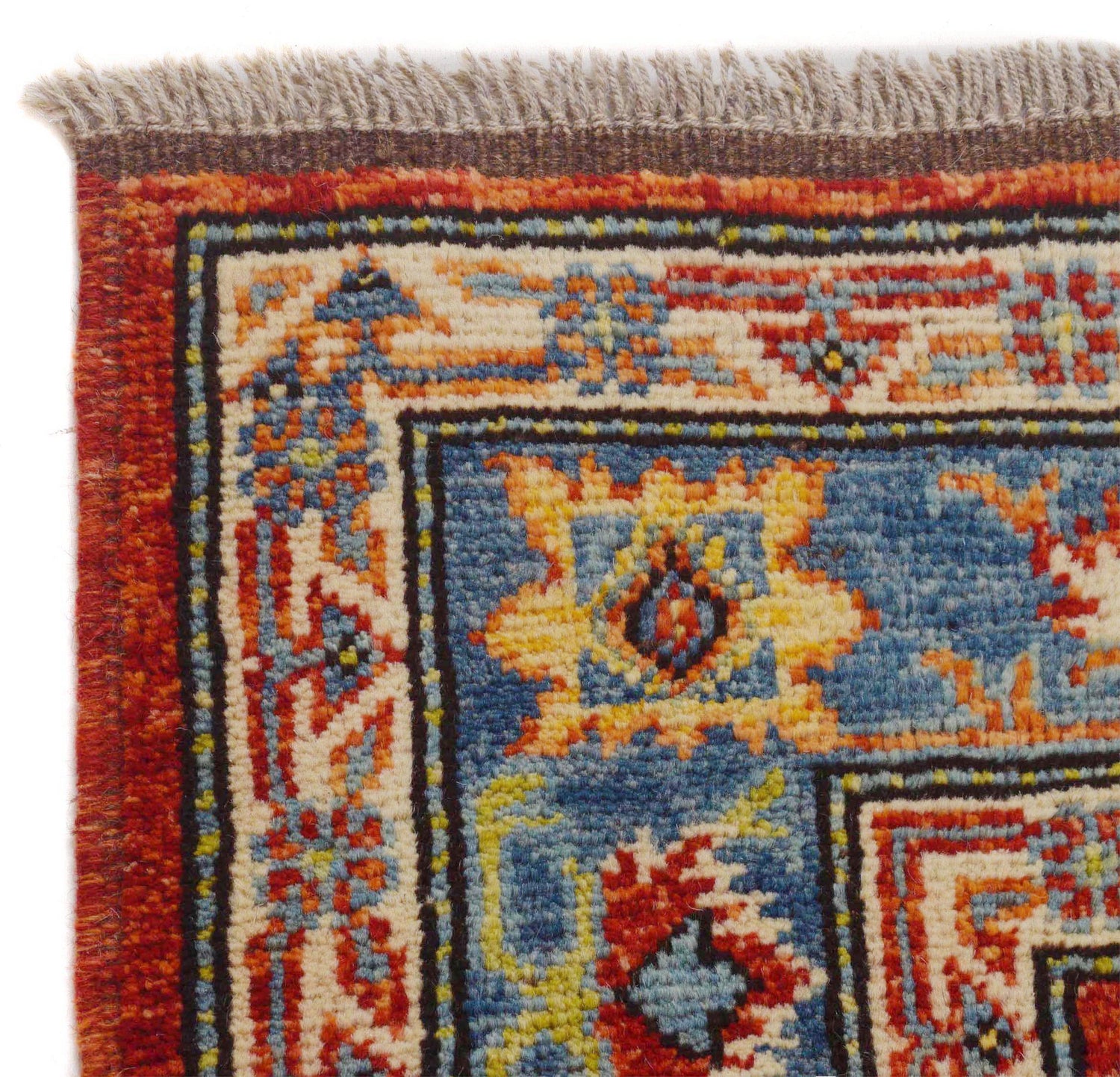 Oushak Area Rug Handmade Red Floral 4x7 ft