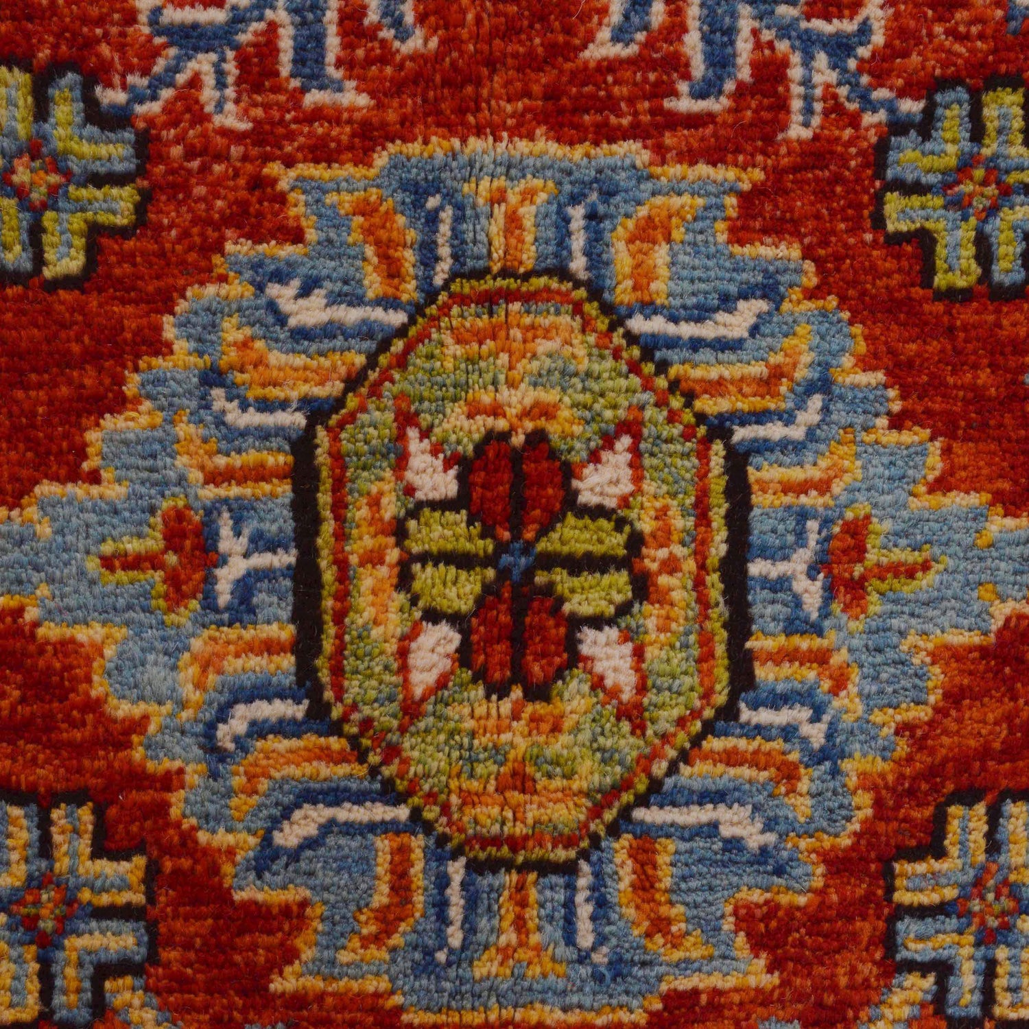 Oushak Area Rug Handmade Red Floral 4x7 ft