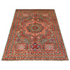 Mamluk Area Rug Handmade Blue Medallion 5x8 ft