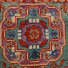Mamluk Area Rug Handmade Blue Medallion 5x8 ft
