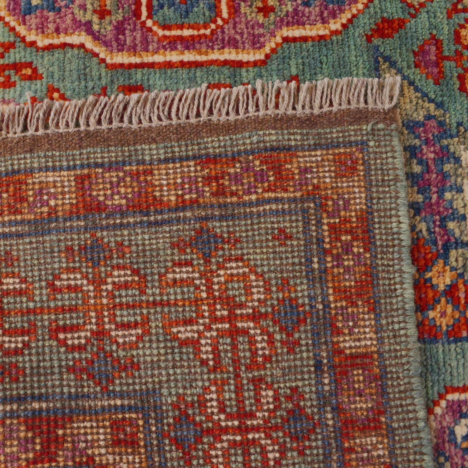 Mamluk Area Rug Handmade Blue Medallion 5x8 ft