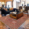 Mamluk Area Rug Handmade Blue Medallion 5x8 ft