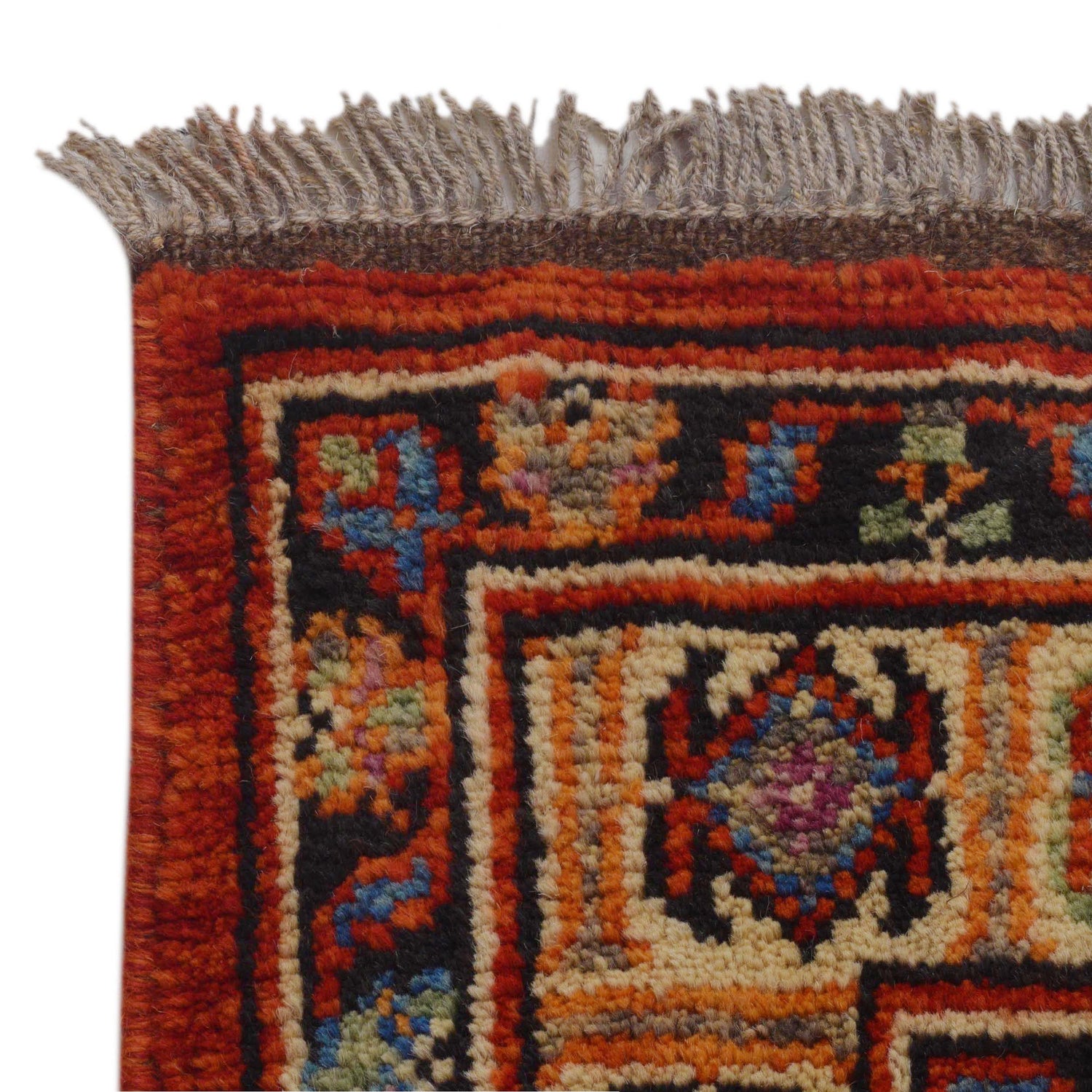 Shirazi Area Rug Handmade Red Medallion 5x8 ft