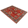Oushak Area Rug Handmade Red Floral 7x10 ft