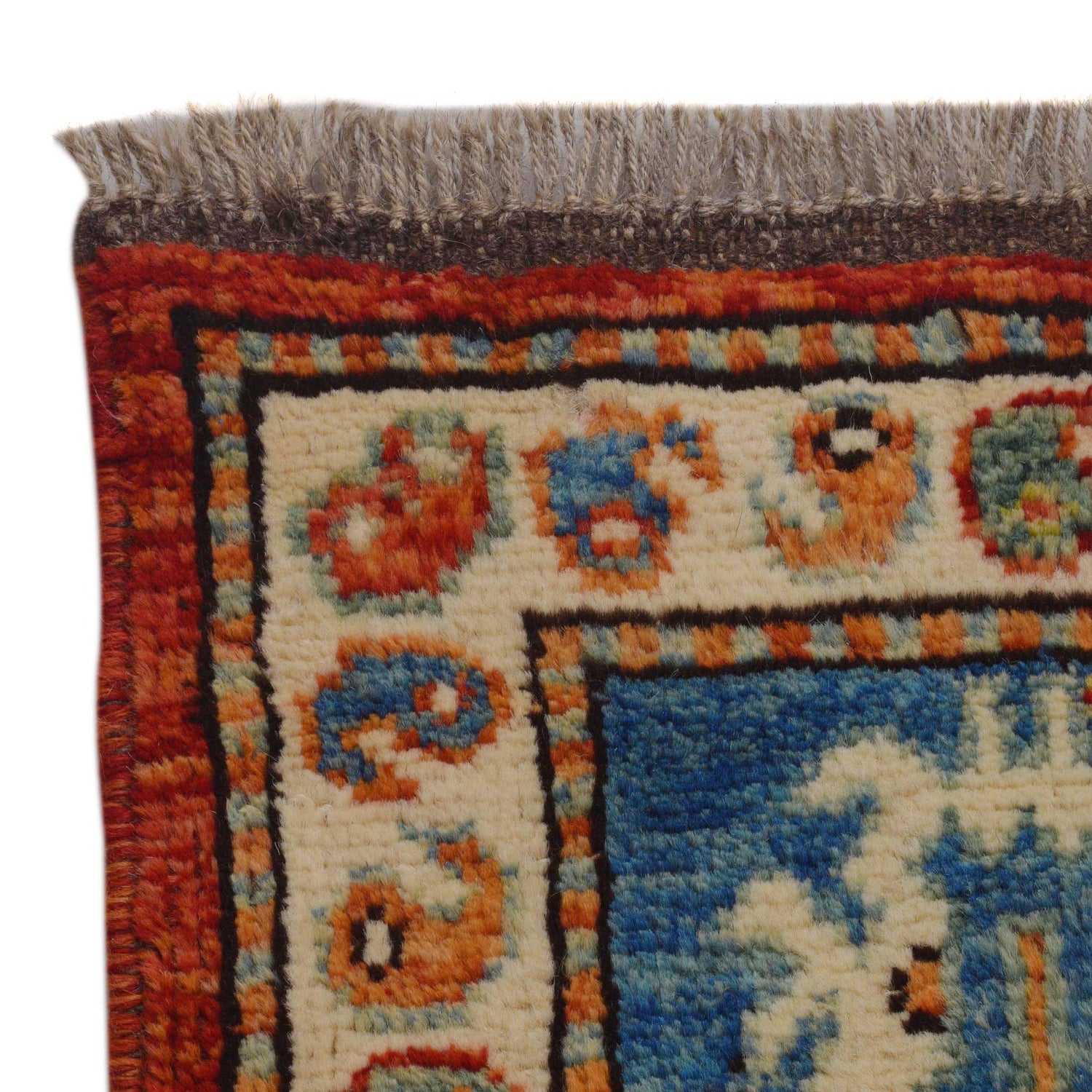 Oushak Area Rug Handmade Red Floral 7x10 ft
