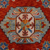 Oushak Area Rug Handmade Red Floral 7x10 ft