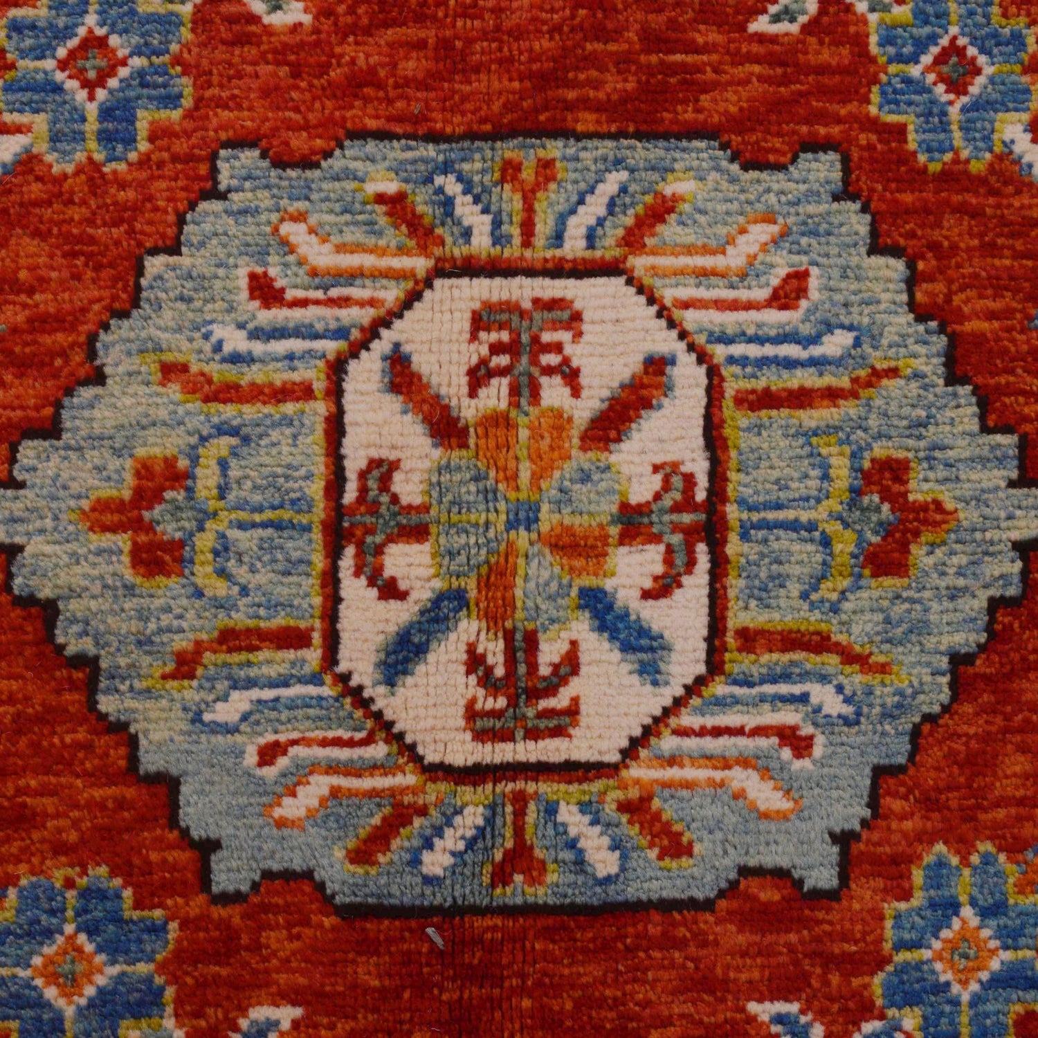 Oushak Area Rug Handmade Red Floral 7x10 ft
