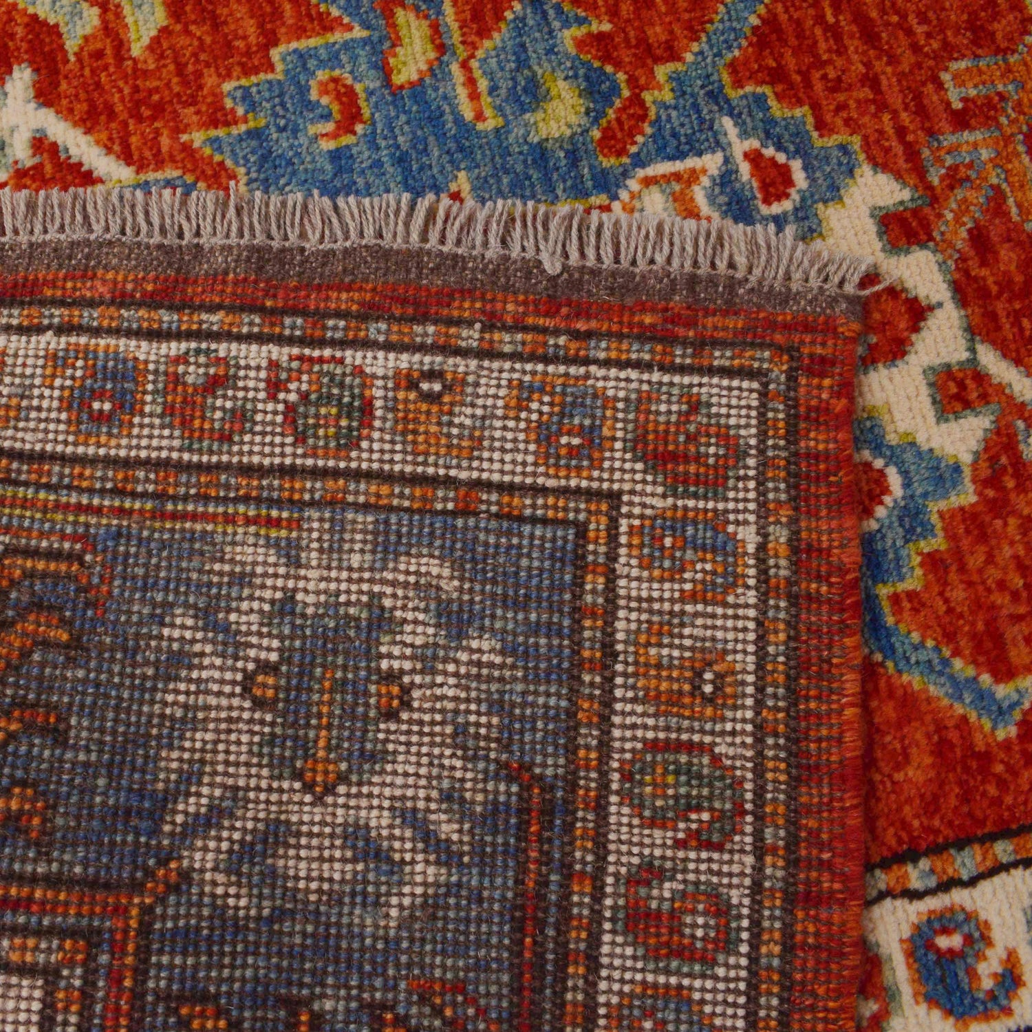 Oushak Area Rug Handmade Red Floral 7x10 ft