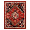 Shirazi Area Rug Handmade Red Medallion 4x7 ft