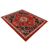 Shirazi Area Rug Handmade Red Medallion 4x7 ft
