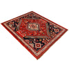Shirazi Area Rug Handmade Red Medallion 4x7 ft