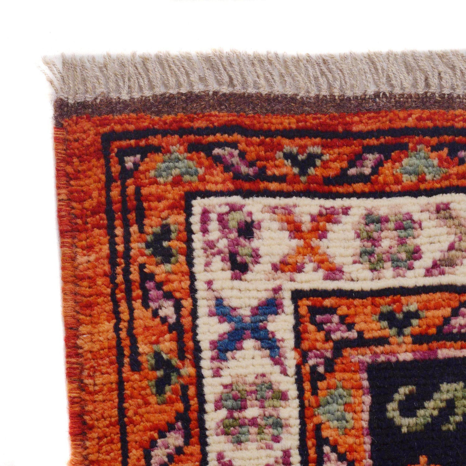 Shirazi Area Rug Handmade Red Medallion 4x7 ft