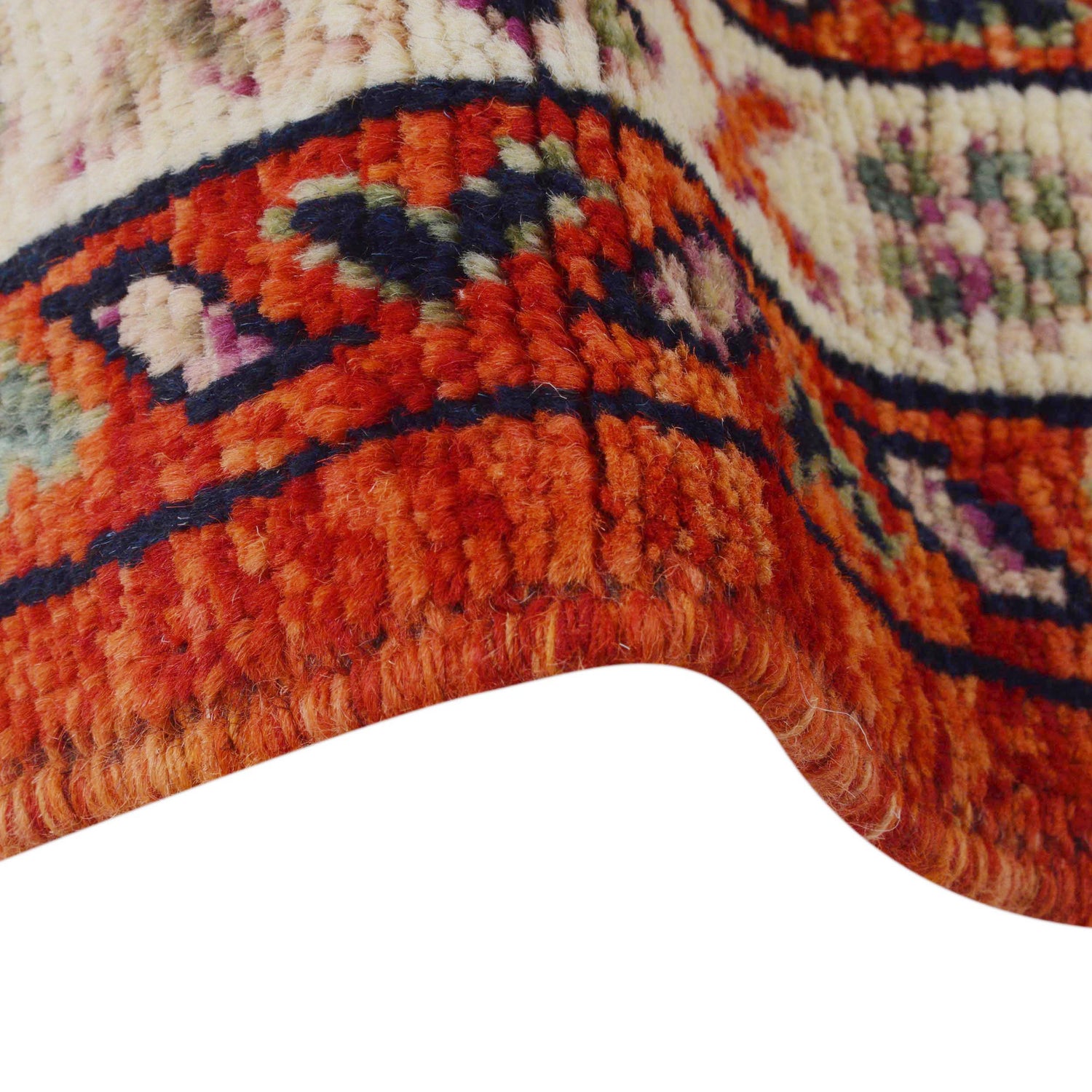 Shirazi Area Rug Handmade Red Medallion 4x7 ft