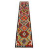 Handmade Multi Kilim Geometric 10' Runner