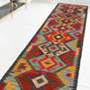 Handmade Multi Kilim Geometric 10' Runner