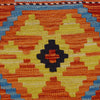 Handmade Multi Kilim Geometric 10' Runner