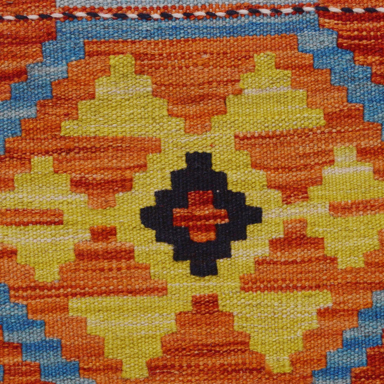 Handmade Multi Kilim Geometric 10' Runner