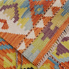 Handmade Multi Kilim Geometric 10' Runner