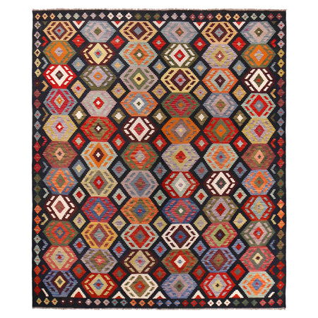 Handmade Multi Kilim Geometric 8x10 ft
