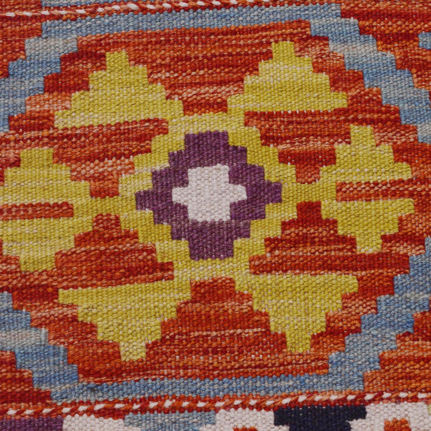 Handmade Multi Kilim Geometric 10' Runner