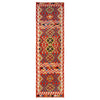 Handmade Multi Kilim Geometric 10' Runner