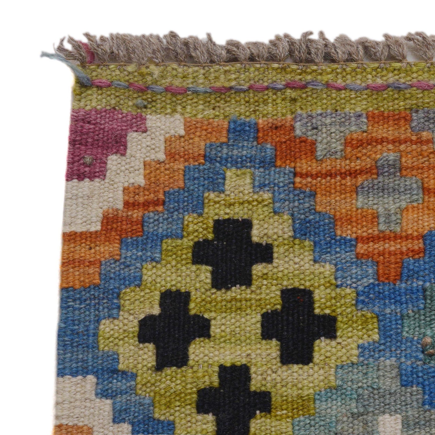 Handmade Multi Kilim Geometric 4x7 ft