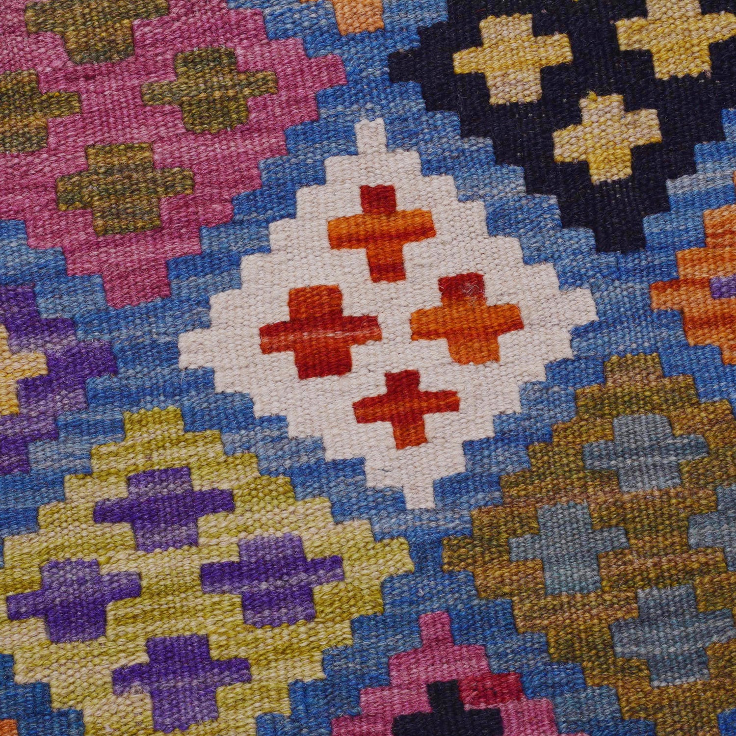 Handmade Multi Kilim Geometric 4x7 ft