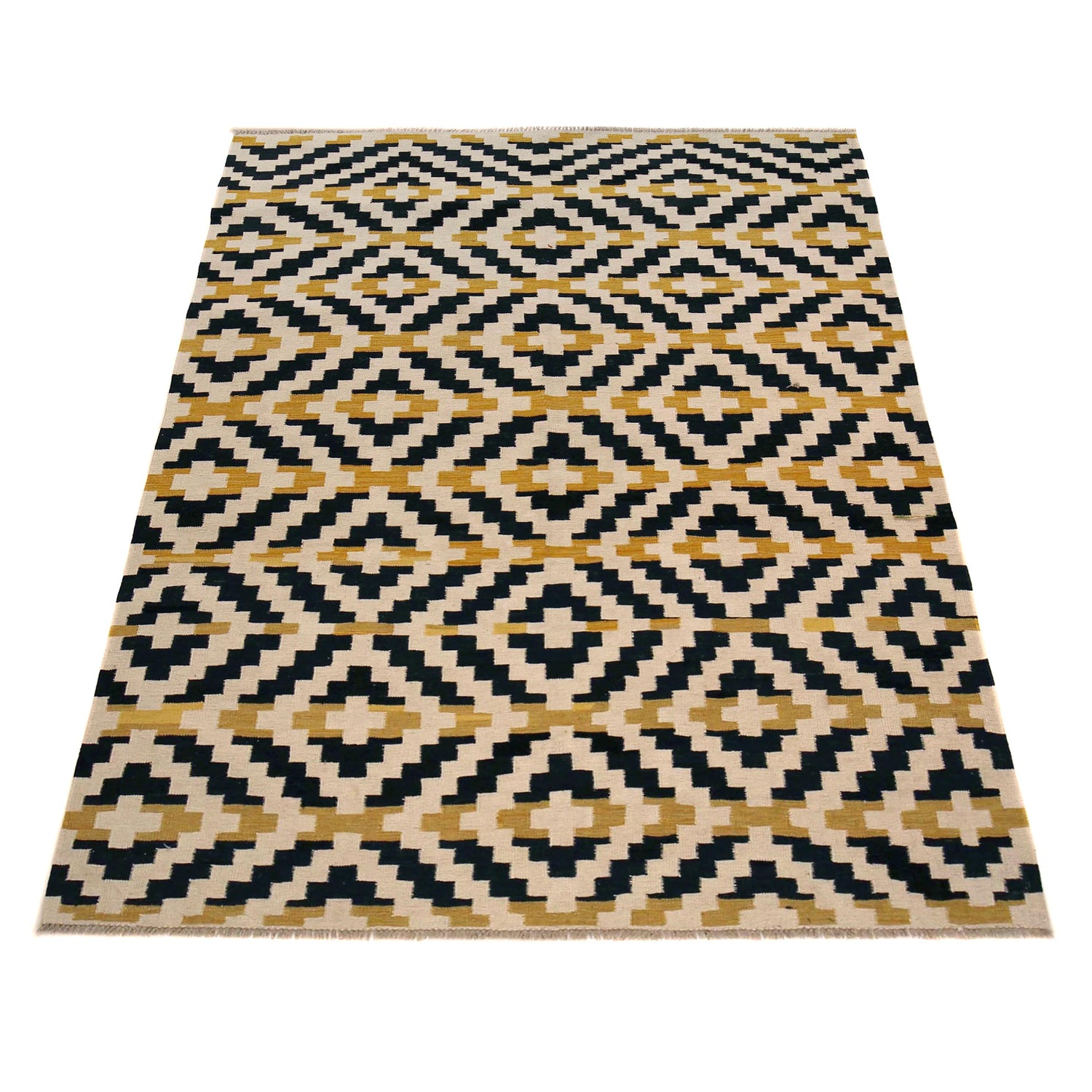 Handmade Multi Kilim Geometric 5x8 ft