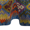 Handmade Multi Kilim Geometric 5x8 ft