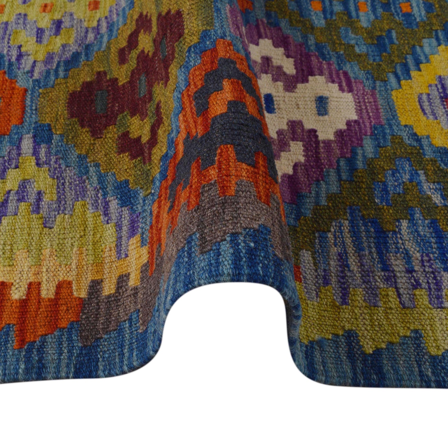 Handmade Multi Kilim Geometric 5x8 ft