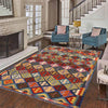 Handmade Multi Kilim Geometric 5x8 ft