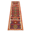 Handmade Multi Kilim Geometric 10' Runner