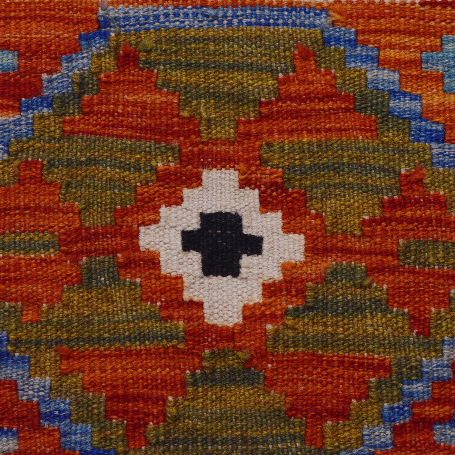 Handmade Multi Kilim Geometric 10' Runner