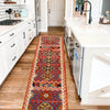 Handmade Multi Kilim Geometric 10' Runner