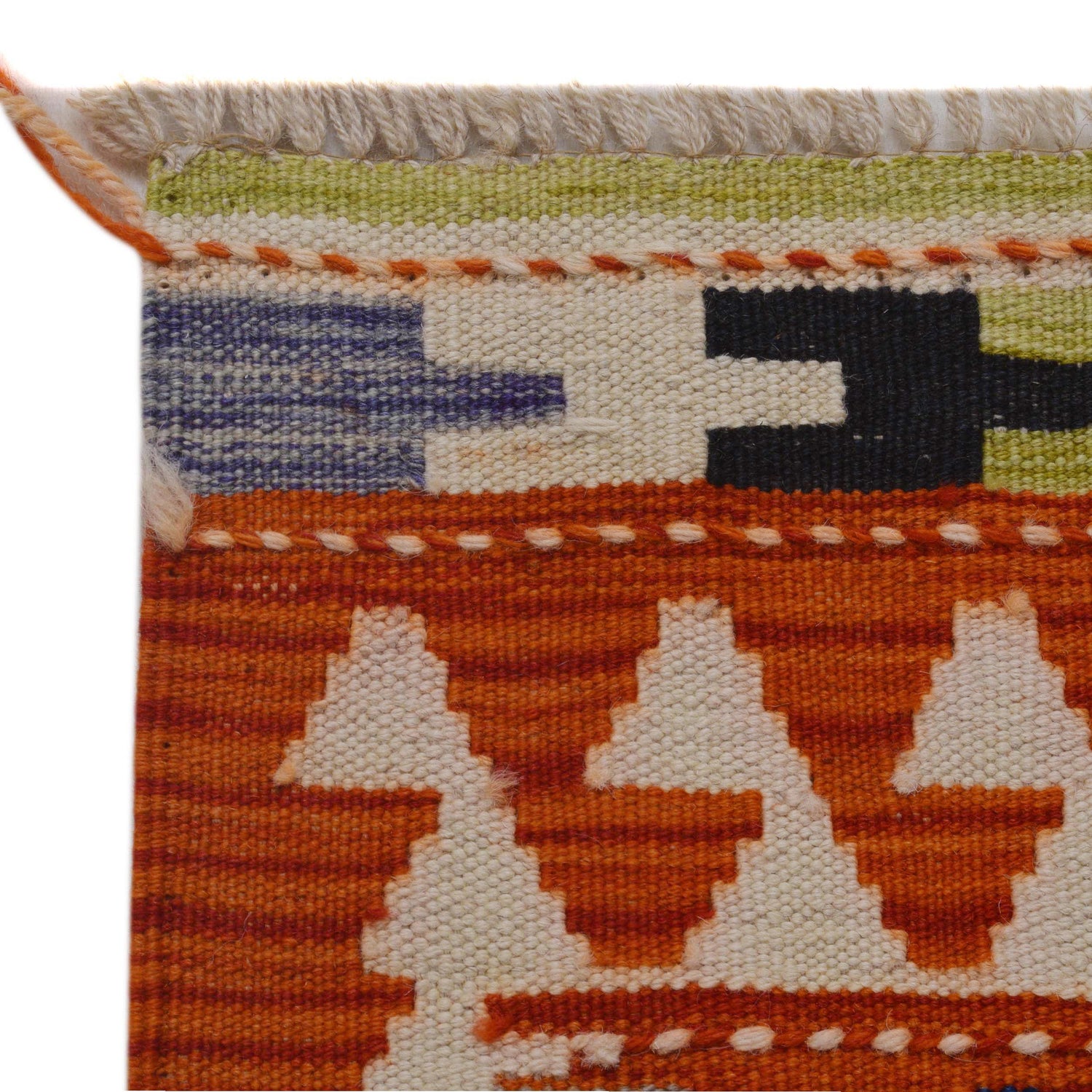 Handmade Multi Kilim Geometric 10' Runner